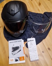 Schuberth S3 Integralhelm in Matt-Schwarz mit Garantie und Zubehör
