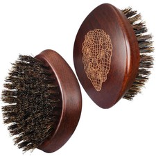 BESTOOL Haarbürste, Bartbürste mit Wildschweinborsten, Bart Bürste für Männer