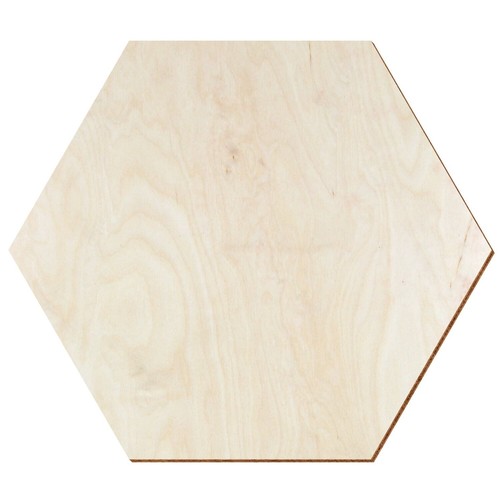 Holz hexagon birke natur - holz,