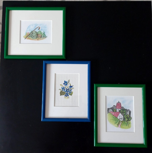 3er set vintage kleinbilder - set,