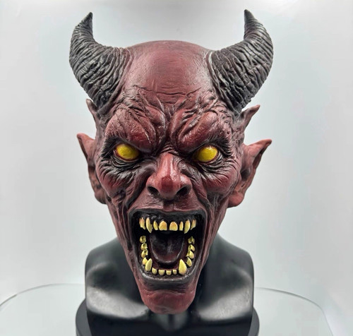 Teufel halloween maske latex - teufel,