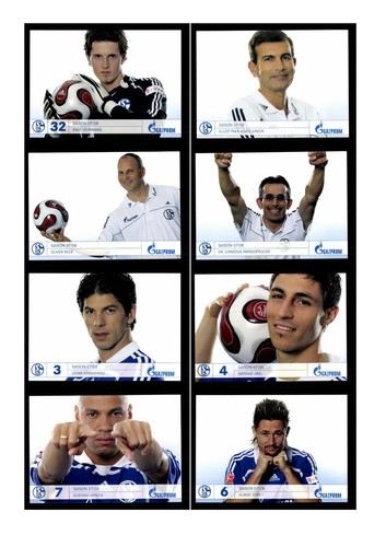 Autogrammkartensatz schalke - fc,