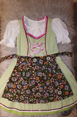 Dirndl 40 grün rosa - dirndl, m