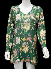 TOLLES  LANGARMSHIRT  IN GR. 38  IN GRÜN M.STICKEREI # SCHMUCKJAGD