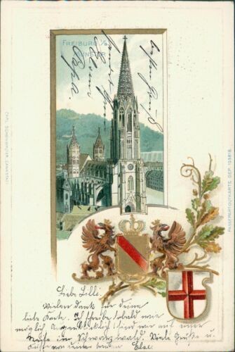 Ansichtskarte freiburg - ansichtskarte,