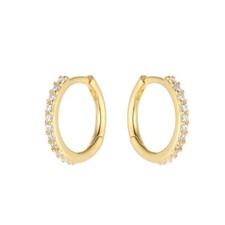 1 Paar Silber-Clickcreolen mit