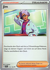 Pokemon Karte Jim SVI 175/198 Karmesin und Purpur Trainer Item Deutsch NM Rare
