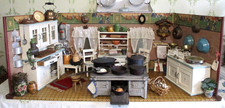 Antike Puppenküche 109x41x41