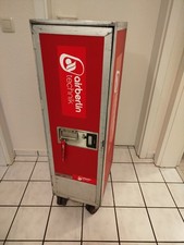 toller Flugzeugtrolley "Air Berlin",  Wastetrolley mit Alu Behälter 