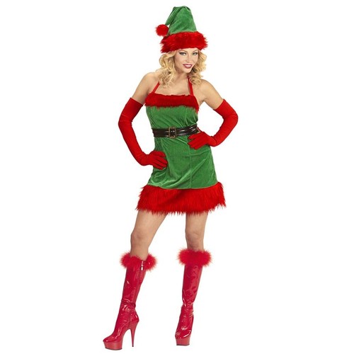Santas elfen damen kostüm - santas,