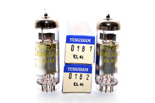 Pair of Tungsram EL41 / 6CK5 Endstufen-Röhre / Output Pentode Tube, NIB, NOS
