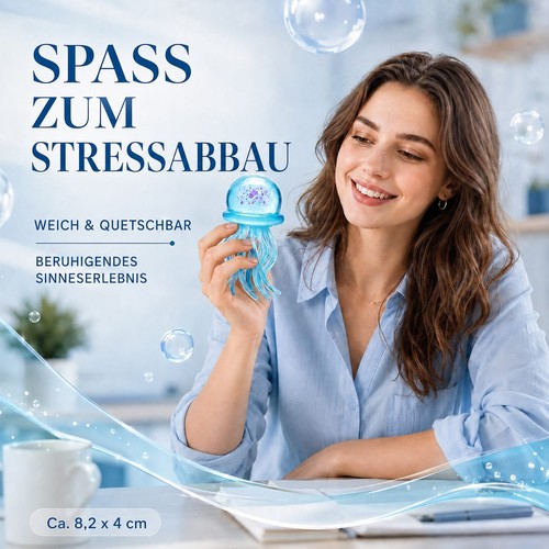 Qualle squishy glitzer - qualle,