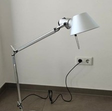 Artemide Tolomeo Tavolo Schreibtischleuchte, Aluminium, Silber. Ohne Standfuss