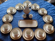 Kaffeeservice 12 Personen Arzberg Germany Form 2400 Goldkante 3808