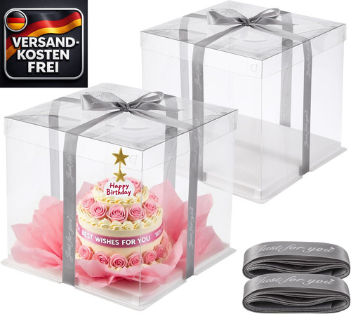 Kuchentransportbox 2er set - kuchentransportbox,