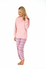 Damen frottee pyjama - frottee,