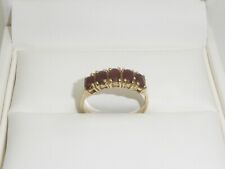 417 Gold Ring 10K Gelbgold Granat Memory Bandring RG 56 - 17,8 mm 8457