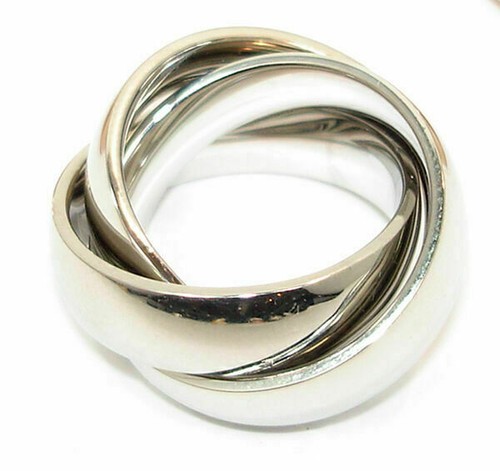Edelstahlring damen tricolor - edelstahlring,