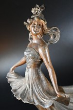 Jugendstil Schale mit Frau und Engel, art nouveau