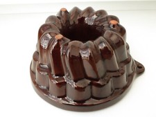 Scheurich kleine Gugelhupf Form Keramik Kuchen Backform 951-17 braun 17,5x9,5 cm