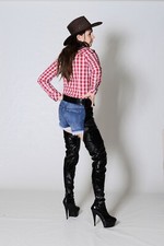 Plateau chap boots overknee - plateau,