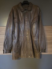 Leder Jacke In Braun Gr.56 