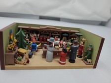 Miniatur Spielzeugladen Weihnachten Erzgebirge Handarbeit Holz