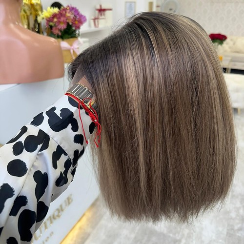Braun mit blonden highlights - blonden,