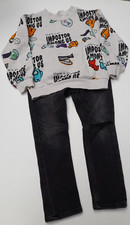 Kombi*H&M*Jeanshose+Sweatpulli