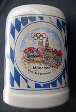 Orig.Krug / Bierkrug Olympische Spiele MÜNCHEN 1972 - MÜNCHEN OLYMPIASTADT !!!