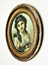 Biedermeier Bilderrahmen Oval