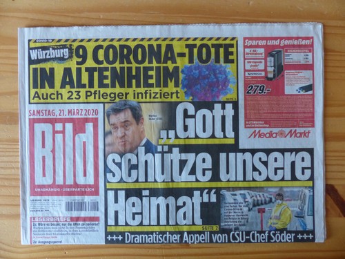 Bildzeitung 2020 ein - bildzeitung, (ein