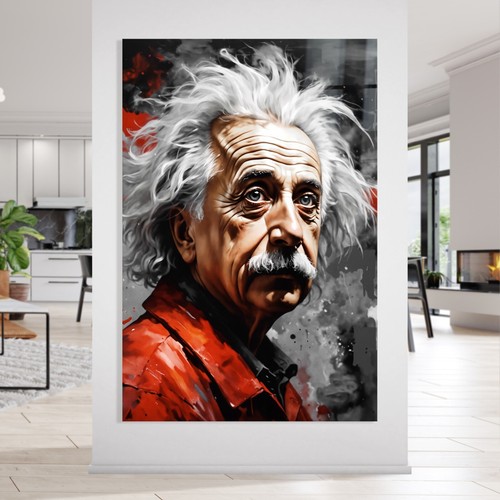 Wandbild albert einstein - wandbild,