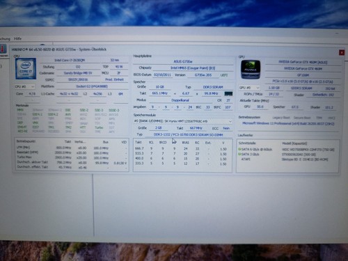 Asus g73sw - (gaming,