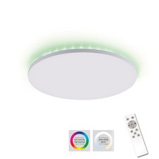 LED Deckenlampe CCT Downlight, RGB Backlight Fernbedienung rund Memory Funktion