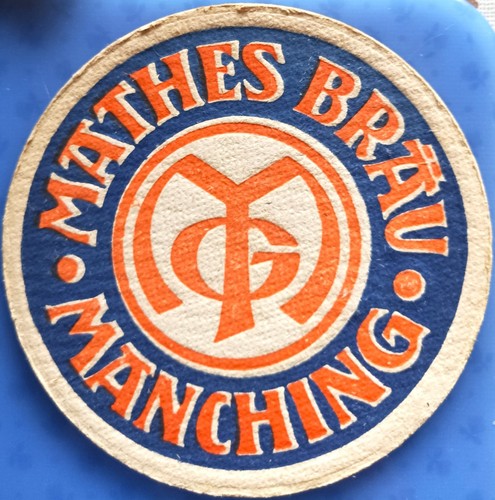 Alter bierdeckel mathes bräu - bierdeckel,