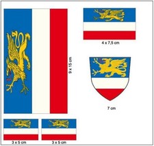 Aufkleber Set Rostock Fahne Flagge