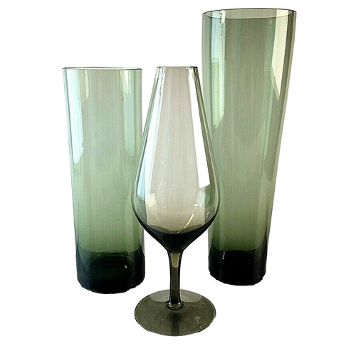 Glas glasvase 50er 60er vase - glasvase,