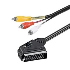 2m Kabel Adapter Scart Skart