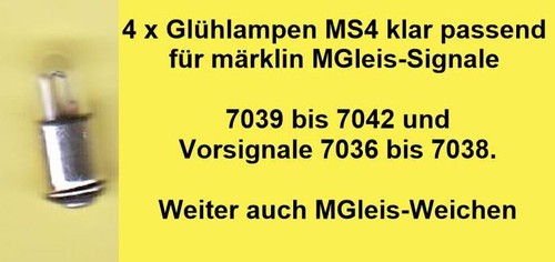 Glühlampe ms4 e600000 klar - ms4,