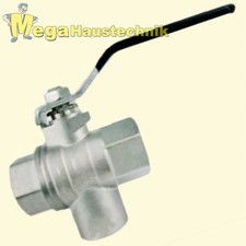 3-Wege Kugelhahn aus Messing