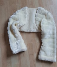 Edles creme kunstfell bolero - edles,