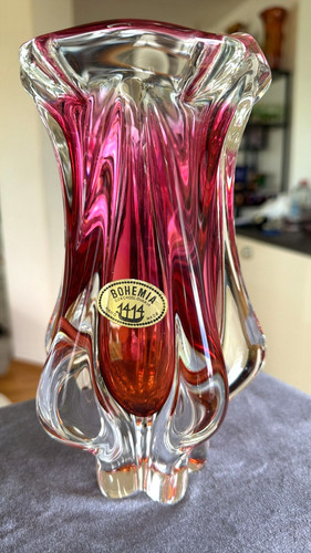Große glas vase bohemia - große,