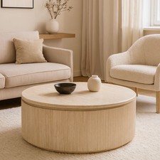 Couchtisch Bondo mit Travertin