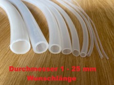 Silikonschlauch Siliconschlauch Milchschlauch D 1-25mm lebensmittelecht  200°C