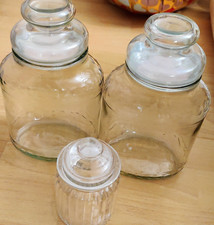 5 STÜCK insg.:  2 x 1,5 + 3 x 0,25 Bonbonglas Aufbewahrung Bonboniere  luftdicht