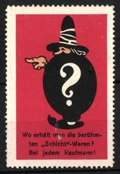 Reklamemarke schicht waren - reklamemarke, schicht-waren