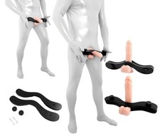 XX-DREAMSTOYS Penis-Hoden-Pranger aus Holz - Gleitgel