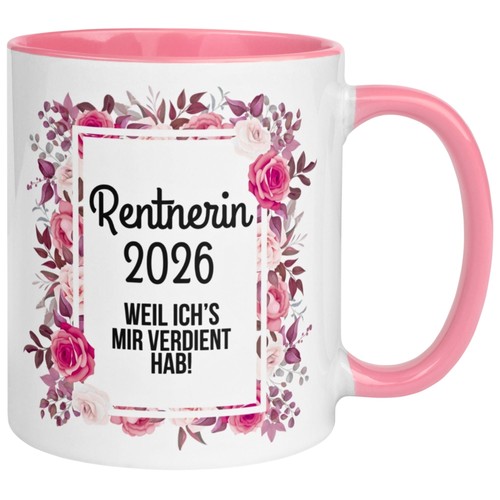 Tasse rente frau rentnerin - tasse,