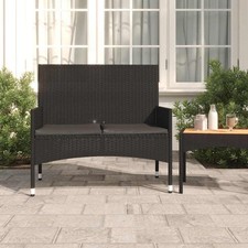 Gartenbank 2-Sitzer mit Kissen